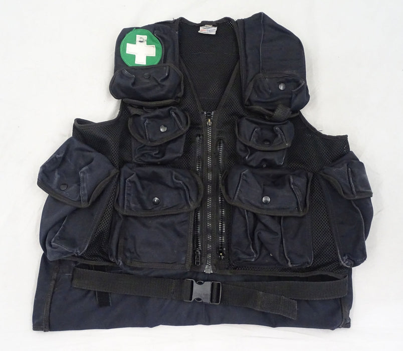 Black Tactical Medic Vest Tac Vest Security Dog Handler Like Arktis K175 BV08