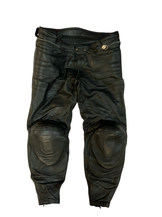 BKS Leather Trouser Black From Two Piece Waist 42" BKSTRS07B Grade B