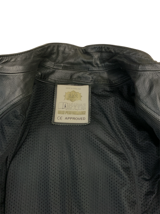 BKS Leather Motorbike Jacket Black From Two Piece Chest 44” BKSJKT10A GRADE A