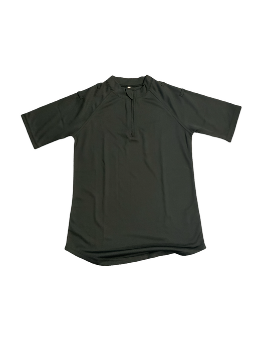 New Male Black Breathable S/S Wicking Shirt With Epaulette Loops WKS13N