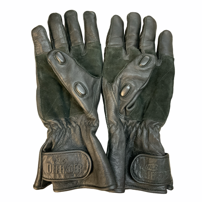 MLA LTD Defender D20 Black Leather Gauntlet Public Order Glove GLV25A