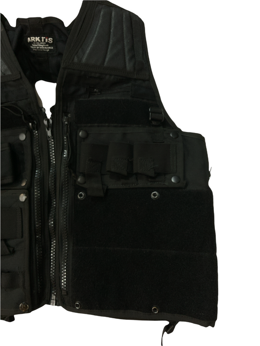 Arktis Black Tac Vest SAS Combat Security Paint-balling 44”-50” Chest OBTV28