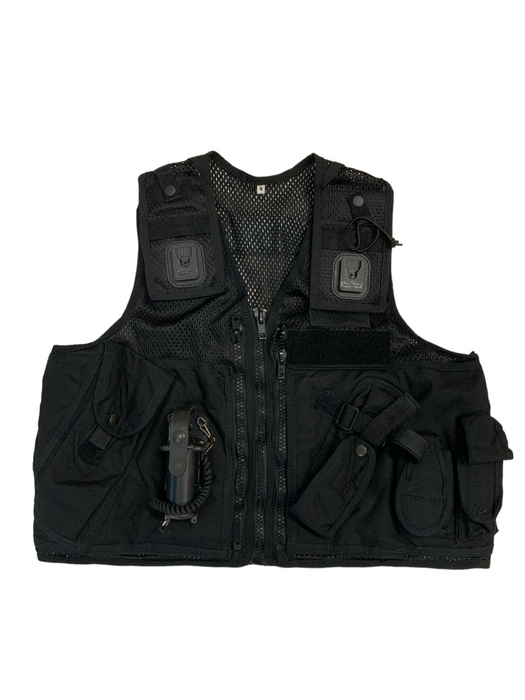 Black Tactical Load System Tac Vest Security Dog Handler Events OBTV55A