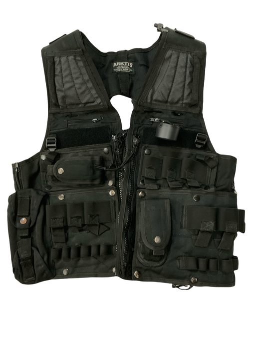 Arktis Black Tac Vest SAS Combat Security Paint-balling 44”-50” Chest OBTV30