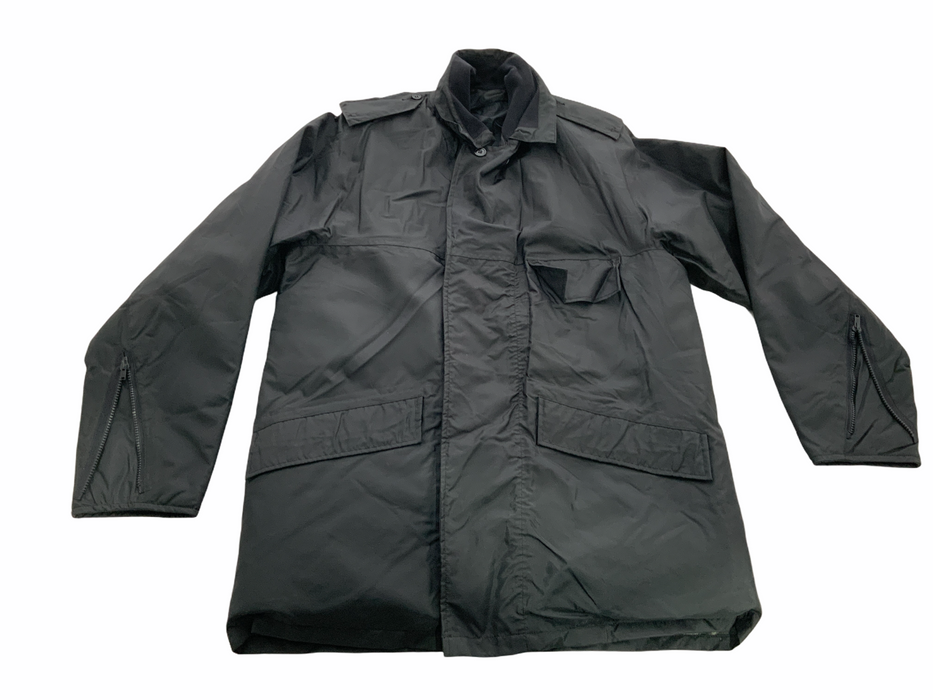 Black Waterproof 3/4 Length Rain Coat Security Dog Handler S/R XXL/R OJ42