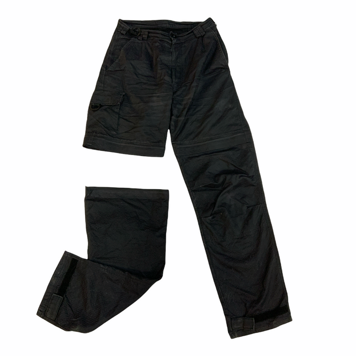 KIT DESIGN Men's Black Tactical Cargo Combo Shorts & Trousers Grade B
