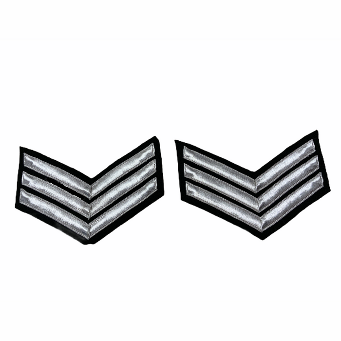 Police Prison Sew On Embroidered Sergeant Stripes Patch Badge SGTSTR3