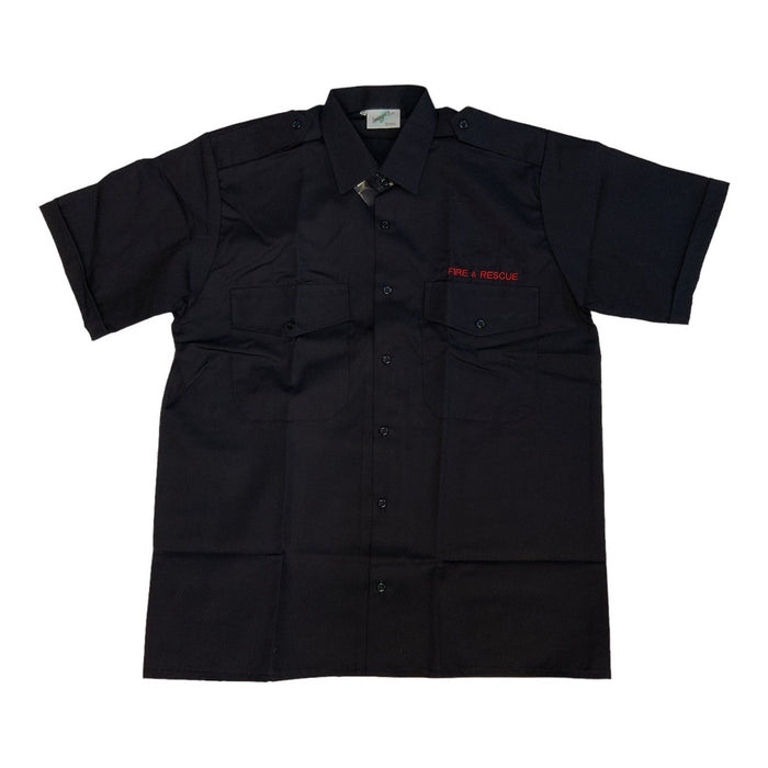 New Genuine Male Fire & Rescue Short Sleeve Shirt Firefighter MFRS02N