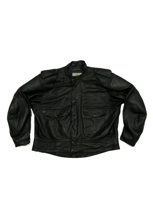 BKS Leather Jacket Black From Two Piece Chest 53” BKSJKT03B GRADE B
