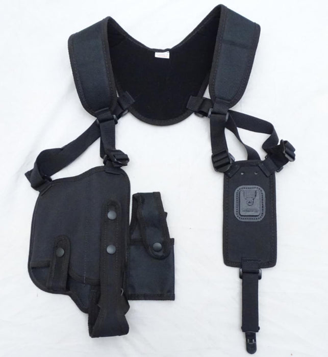 Protec Black Covert Harness Covert Vest & CS Baton Cuffs Pouch CH01A