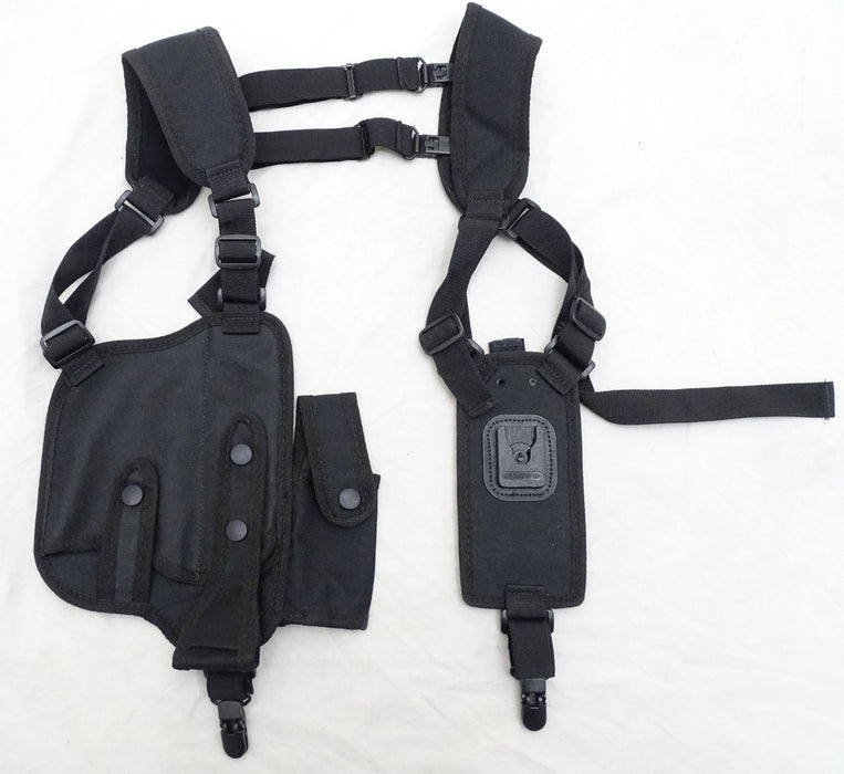 Protec Black Covert Harness Covert Vest & CS Baton Cuffs Pouch CH02A