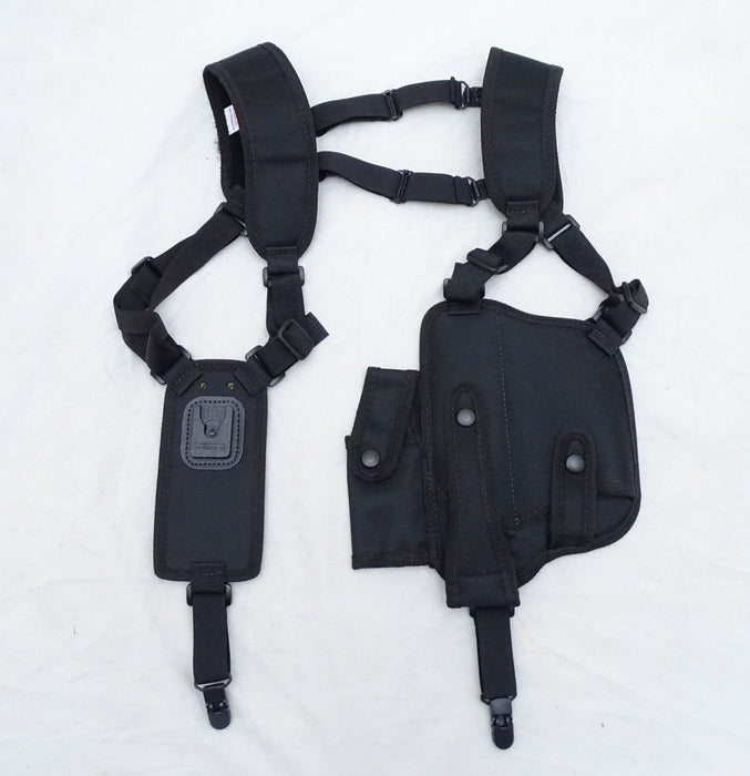 Protec Black Covert Harness Covert Vest & CS Baton Cuffs Pouch CH02A