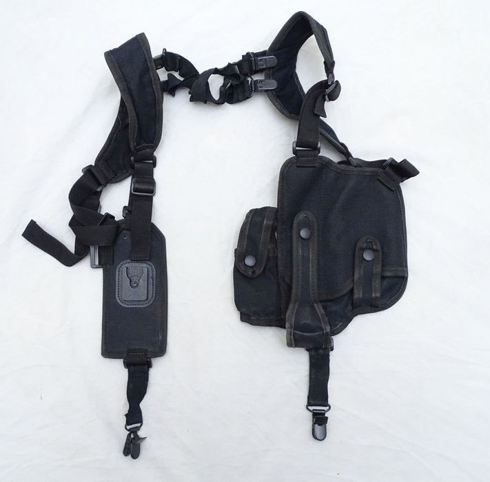 Protec Black Covert Harness Covert Vest & CS Baton Cuffs Pouch CH02B