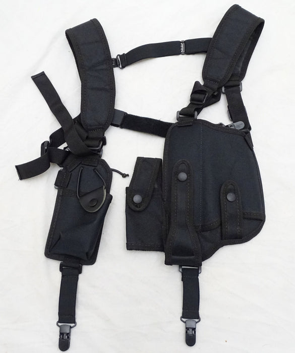 Protec Black Covert Harness Covert Vest & CS Baton Cuffs Pouch CH03A