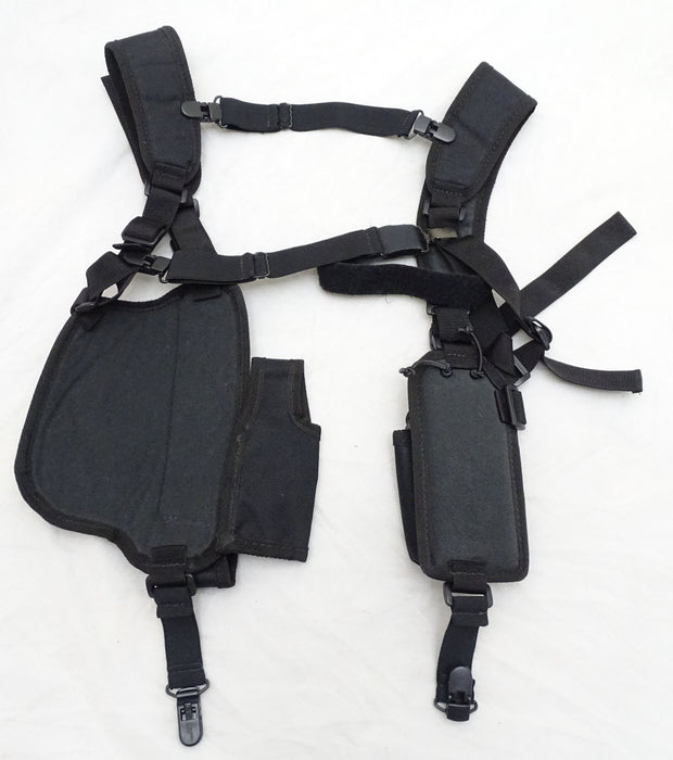 Protec Black Covert Harness Covert Vest & CS Baton Cuffs Pouch CH03A