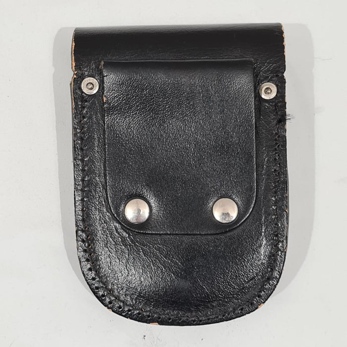 Chain Link Handcuff Holder Pouch Closed Top Leather 2" Belt Loop YR-BLTHCF07A