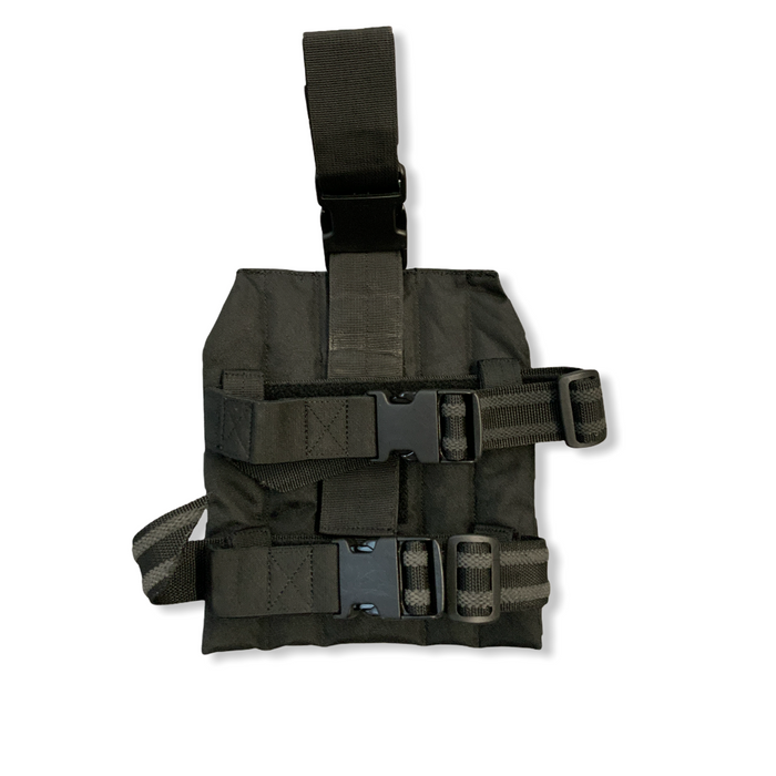 Black Mil-Tec Tactical Molle Leg Panel