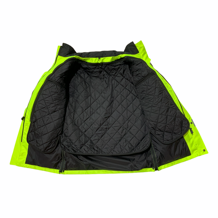 Hi Vis Security Badged Jacket Waterproof Rain Coat HVPC14B