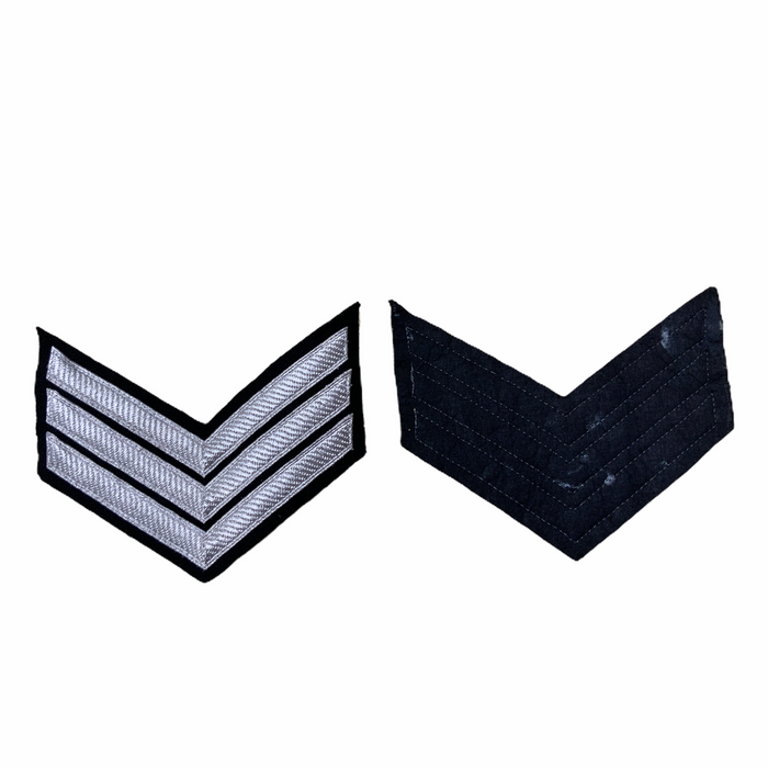 Police Prison Sew On Embroidered Sergeant Stripes Patch Badge Type 2 SGTSTR2