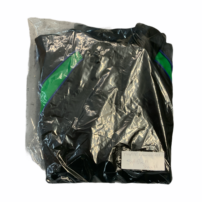 Black and Green Softshell Jacket - Medium (38-40" chest)