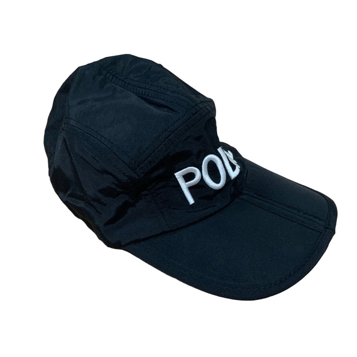 Police Branded Baseball Cap Black Folding BLAPOLCAP07
