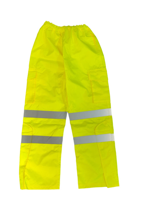 New Leo Workwear Hi Vis Polyester Foul Weather Waterproof Overtrousers HVWP08N