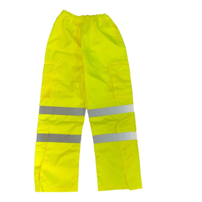 Leo Workwear Waterproof Overtrousers Hi Vis Foul Weather HVWP08N