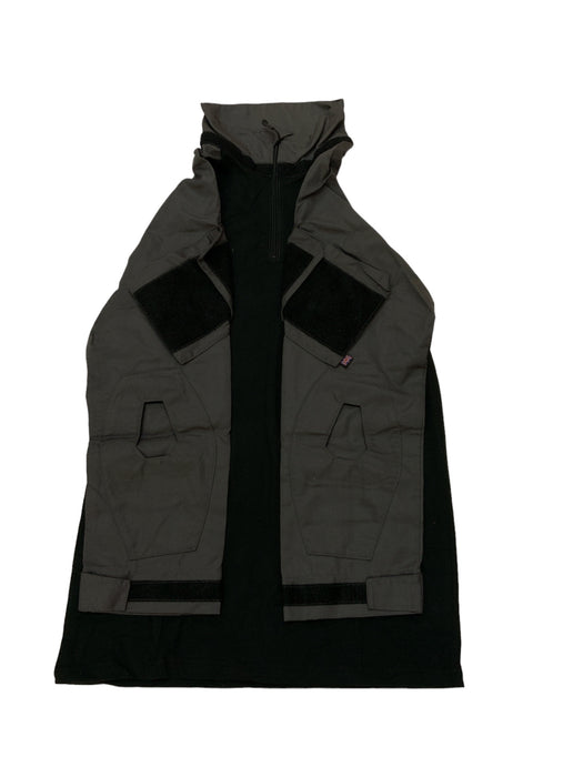 New Rig GB Dynamic Tactical Black Grey Ripstop Long Sleeved Combat Shirt RIGS04N