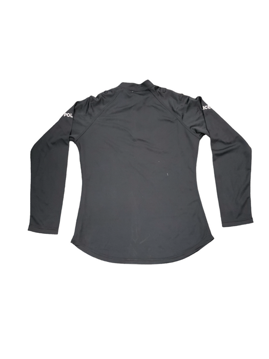 Female Black Police Branded Breathable Long Sleeve Wicking Shirt Top WKS18FA