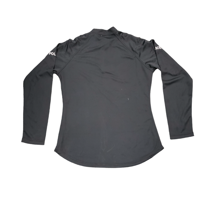 Female Black Police Branded Breathable Long Sleeve Wicking Shirt Top WKS18FA