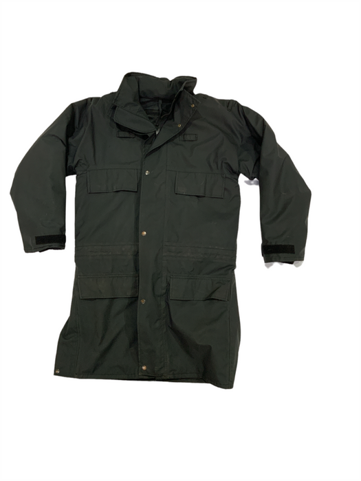 Black 3/4 Goretex Waterproof Rain Coat Security Grade B OJ110