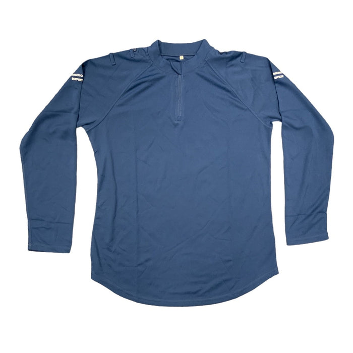 New Male Blue PCSO Police Branded Breathable Long Sleeve Wicking Shirt Top