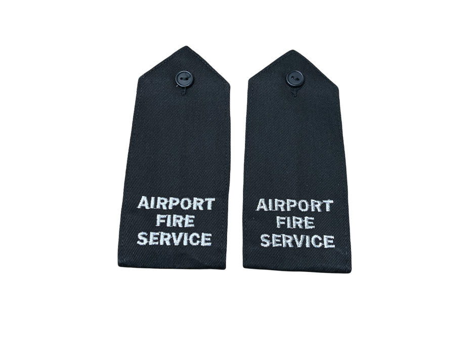 New Obsolete Original Airport Fire Service Rank Epaulettes