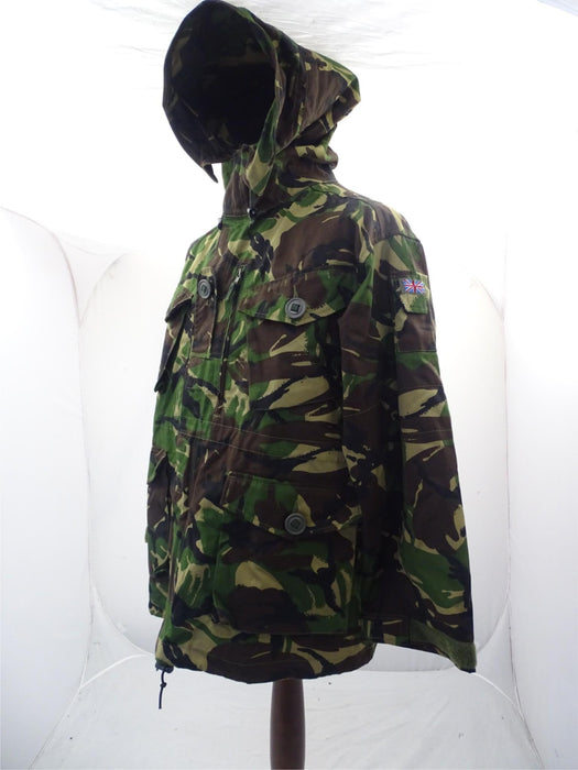 British DP Woodland Camo Windproof Combat Smock SAS Army - 160/104 Height/Chest