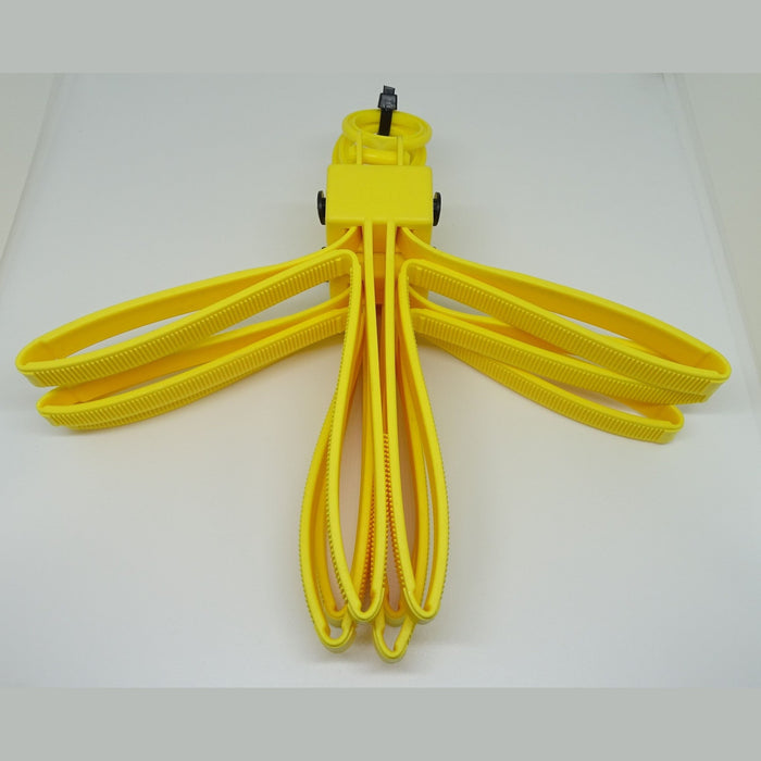ASP Plasticuffs Restraints Handcuffs Tri-Fold Pack of 3 Yellow YR-ASPTF-05