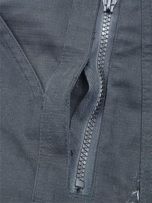 Ripstop Tactical Cargo Trouser Black Male Patrol Security R3UB