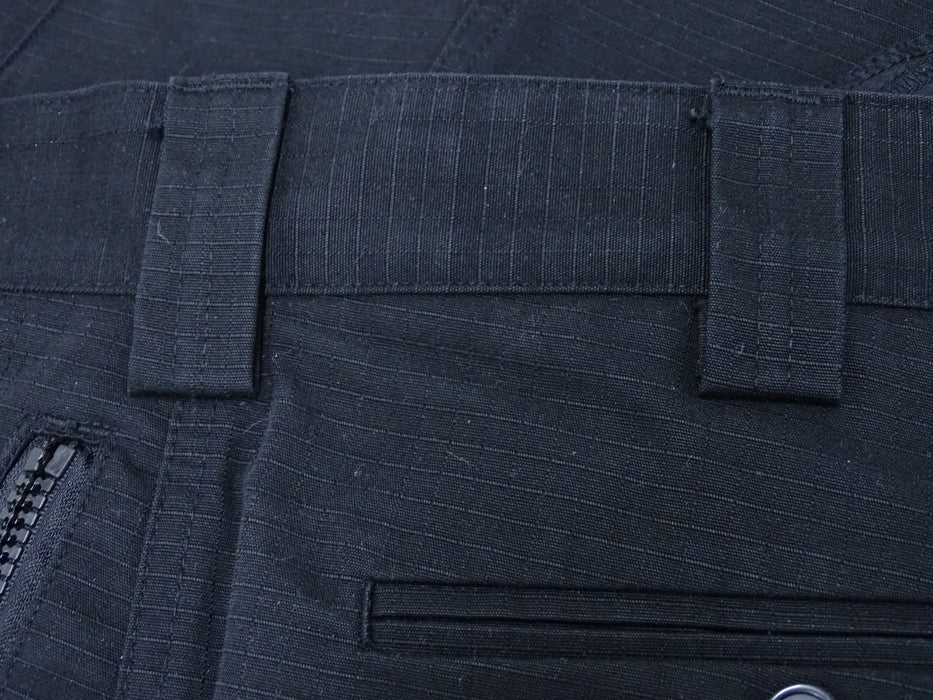 Ripstop Tactical Cargo Trouser Black Male Patrol Security R3UB