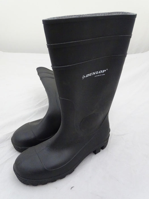 New Black Dunlop Protomaster Steel Toe Cap Full Safety Wellington Boots