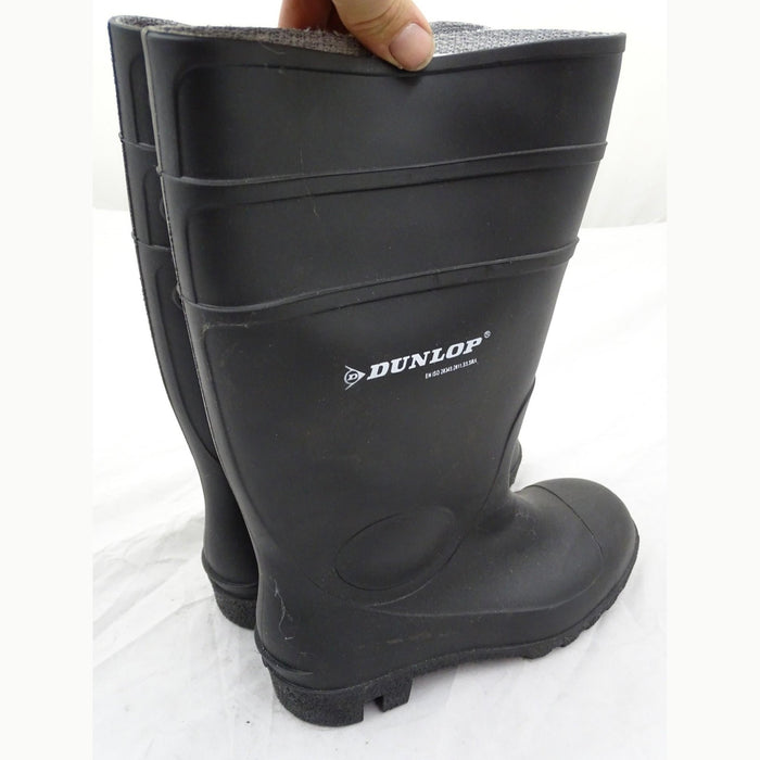 Dunlop Protomaster Steel Toe Cap Full Safety Wellington Boots Black DUNLOPN
