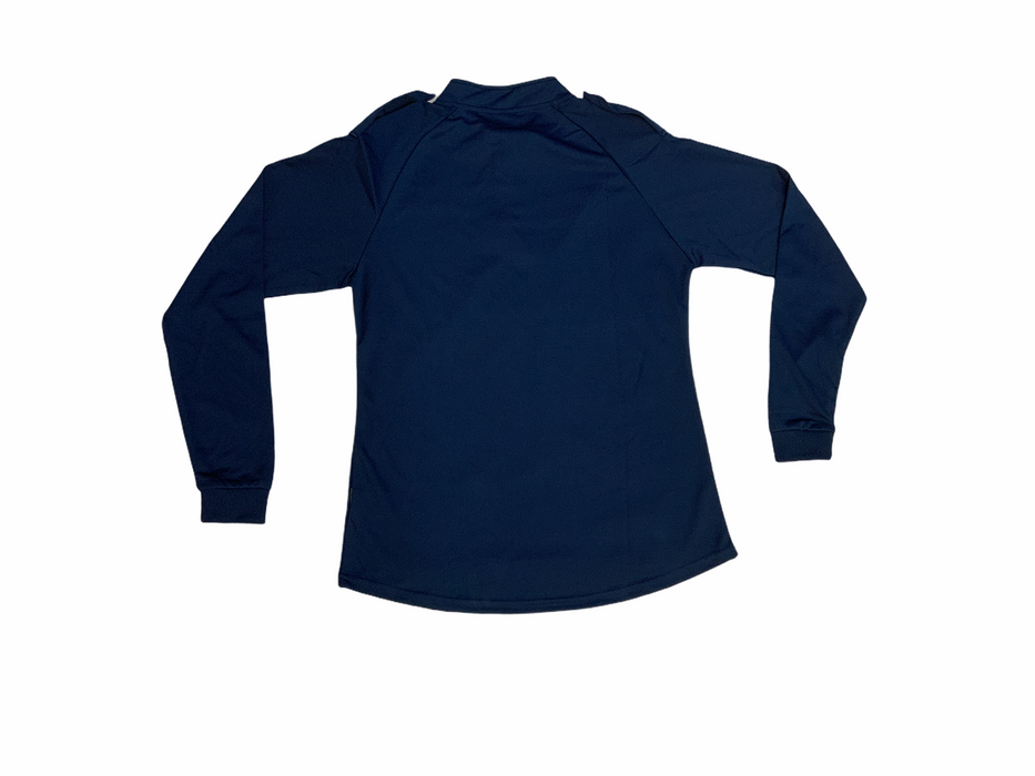 Breathable Long Sleeve Wicking Shirt With Epaulettes - Women's - Blue - NEW