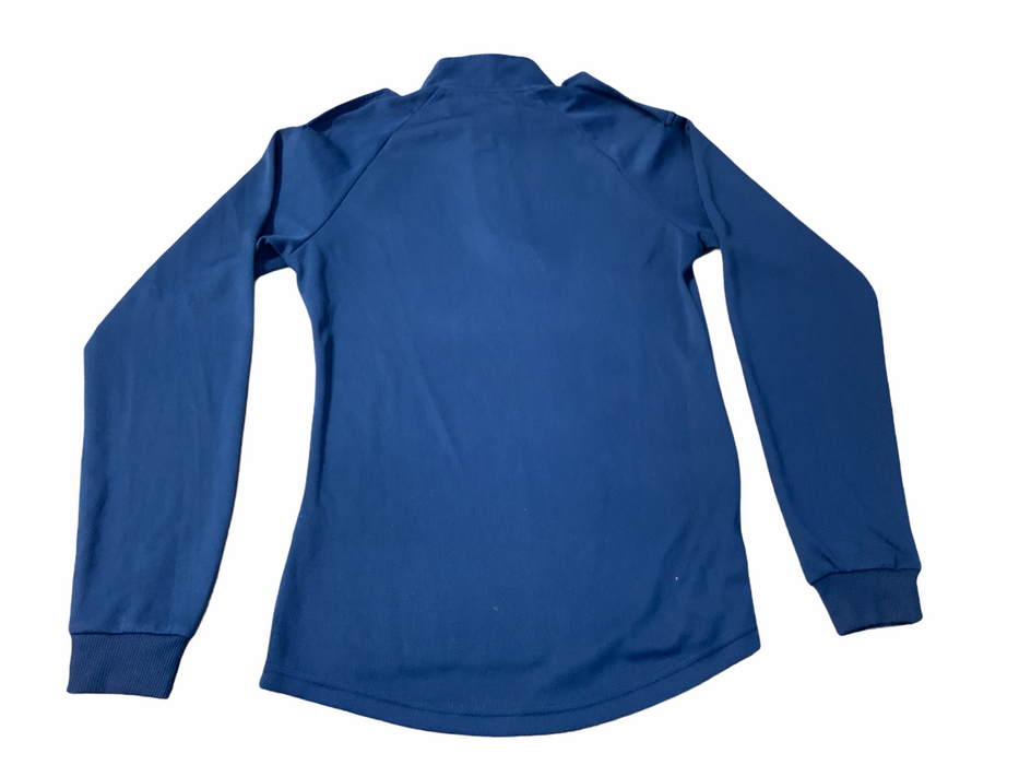 New Male Blue Breathable Long Sleeve Wicking Shirt With Epaulettes Security