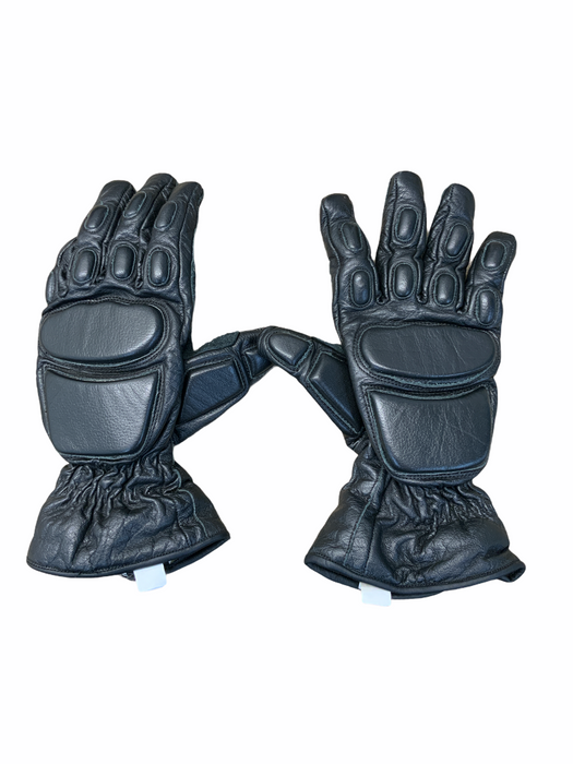 MLA LTD Defender D20 Black Leather Gauntlet Public Order Glove GLV25B