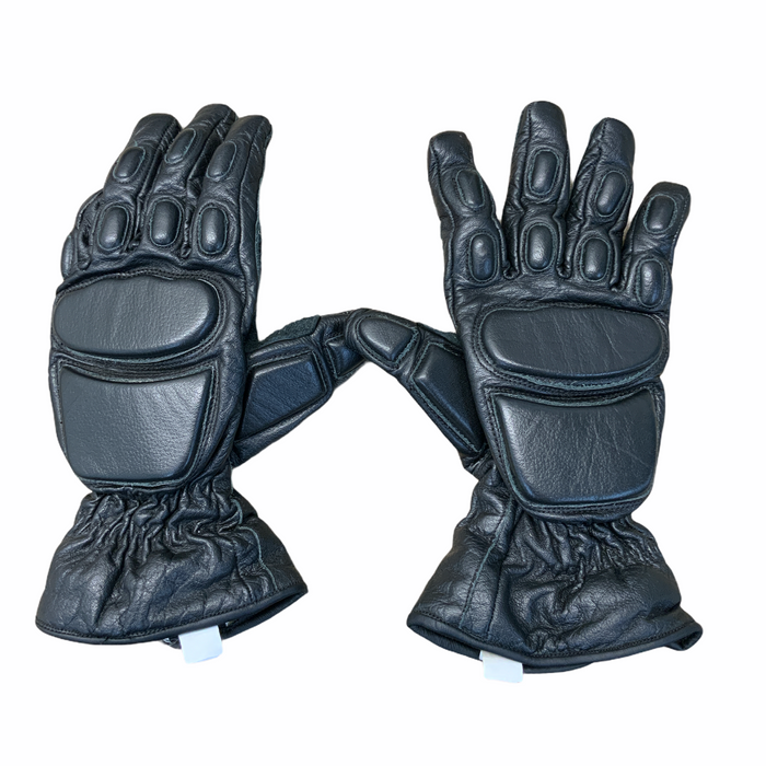MLA LTD Defender D20 Black Leather Gauntlet Public Order Glove GLV25B