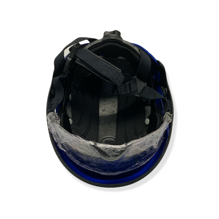 New Cromwell ER1 (3) Blue SAR Helmet With Sliding Visor 53-63cm No Cover