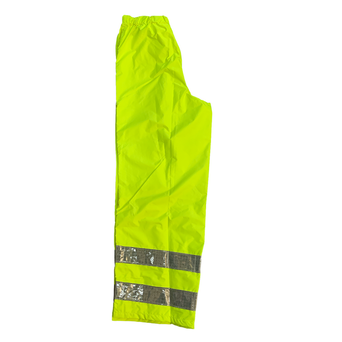 New Unisex Hi Vis 100% Polyester Waterproof Overtrousers Work HVWP01N