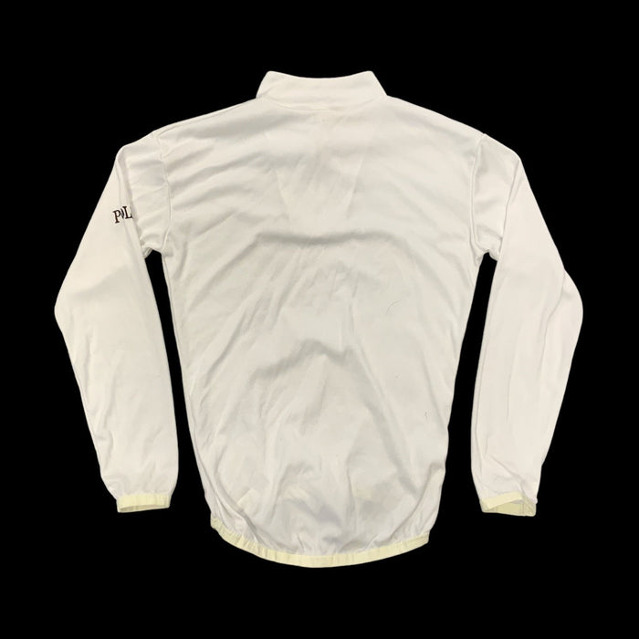 Kit Design Police Branded Embroidered White Long Sleeve Stretch Fit Top WKS40A