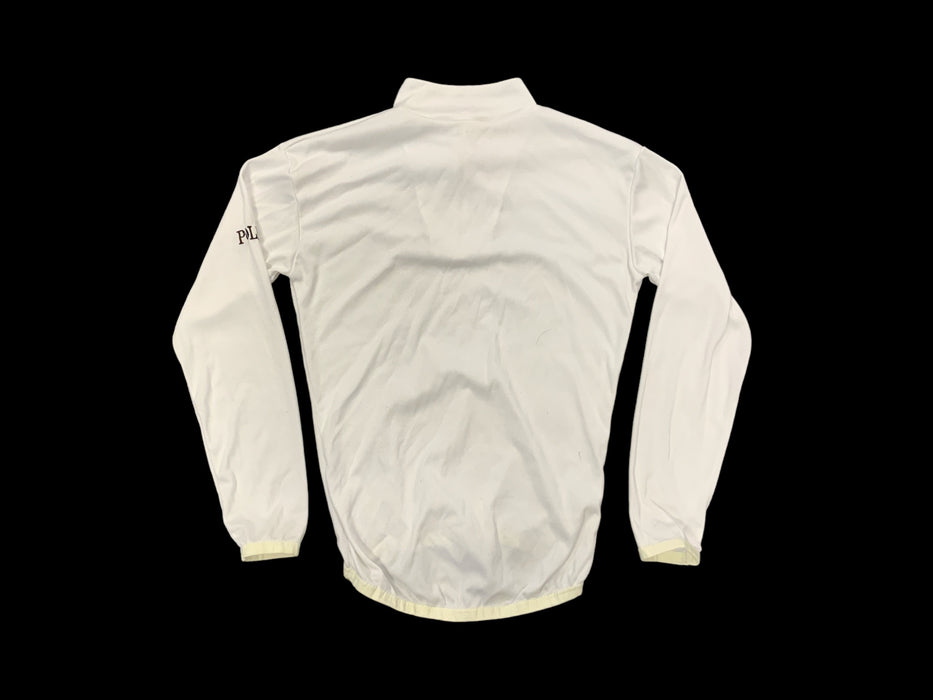 Kit Design Police Embroidered White Long Sleeve Stretch Fit Top WKS40A