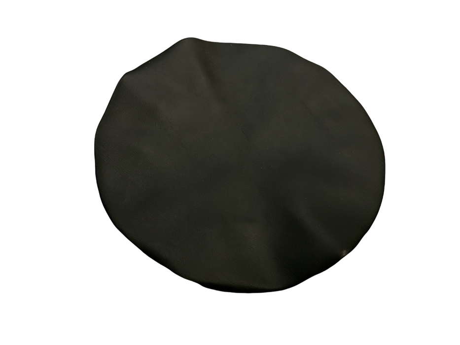 Black Leather Waterproof Cover for Peak Caps BPKCAPCOV3A