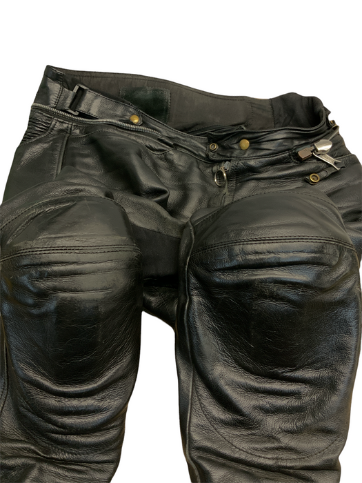 BKS Leather Motorbike Trouser Black From Two Piece Waist 38” BKSTRS12 Grade B