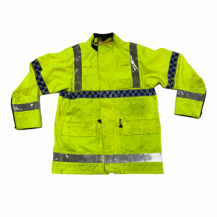 Hi Vis Goretex Motorcycle Traffic Jacket Waterproof Raincoat Security HVGC6B